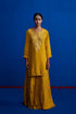 Crushed Kurta Set With Sharara Pants